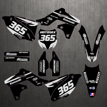 

Motorcycle stickers custom complete tool graphics background decal sticker quantity luster for team KX250F 13-16 2015
