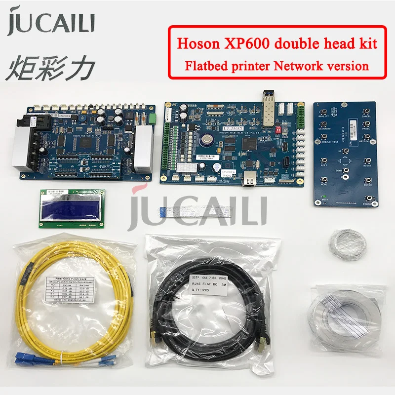 

Jucaili 1 set Double head Hoson Board for Epson xp600 printhead printer board kit for flatbed Printer supports the Z axis