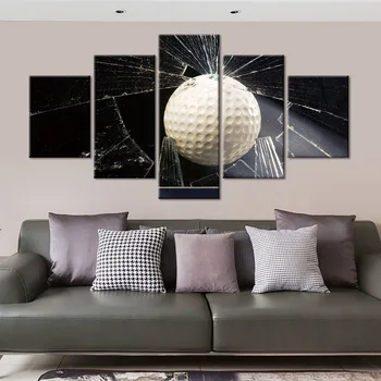 

Canvas Wall Art HD Prints Baseball Posters Home Decoration Sports Painting 5 Panel Modular Pictures Framework For Living Room
