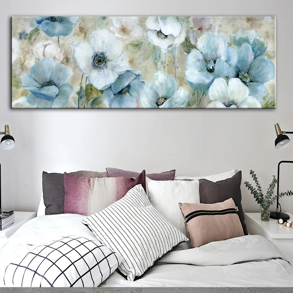 Large Watercolor white flowers 5d diy Diamond painting mosaic Diamond Embroidery full round square drill rhinestones painting,3