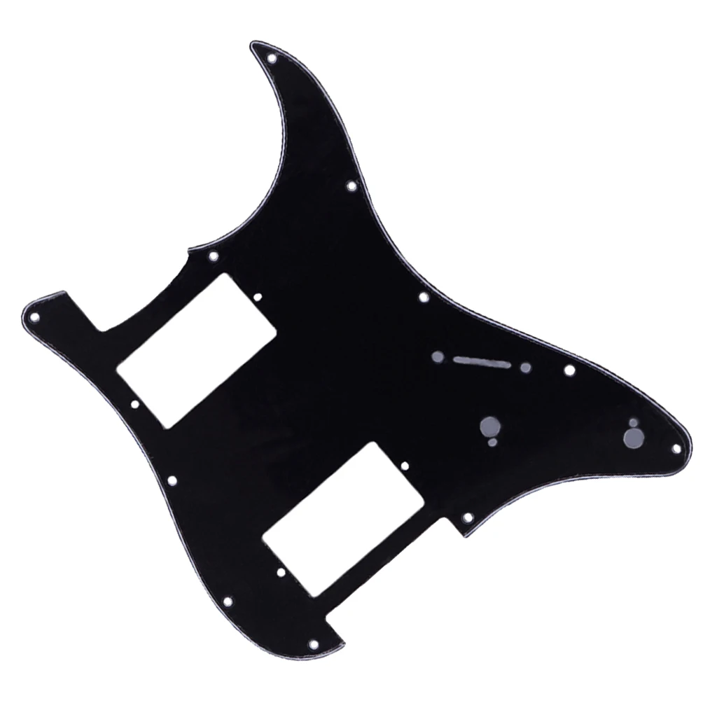 2 Ply Jazz JB Bass Guitar Pickguard Scratch Plate With 11 Mounting Screw Holes Black Guitar Accessories