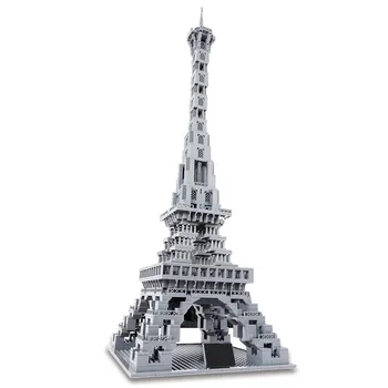 

1212Pcs 1:400 MOC Street View Series Eiffel Tower Small Particle DIY Building Blocks Model Gift Decoration