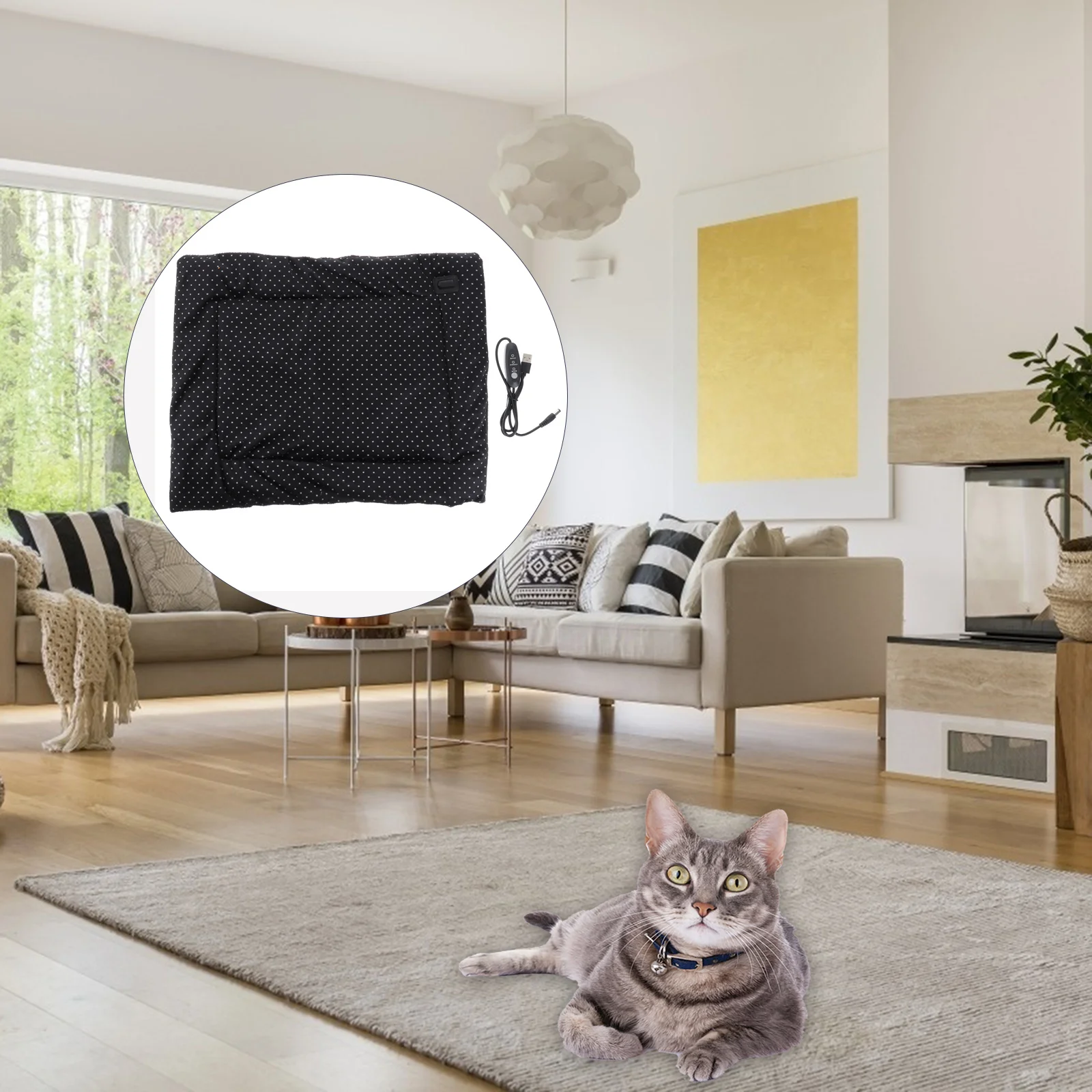 1Pc Dog Heating Pad Pet Electric Blanket Constant Temperature Floor Mat