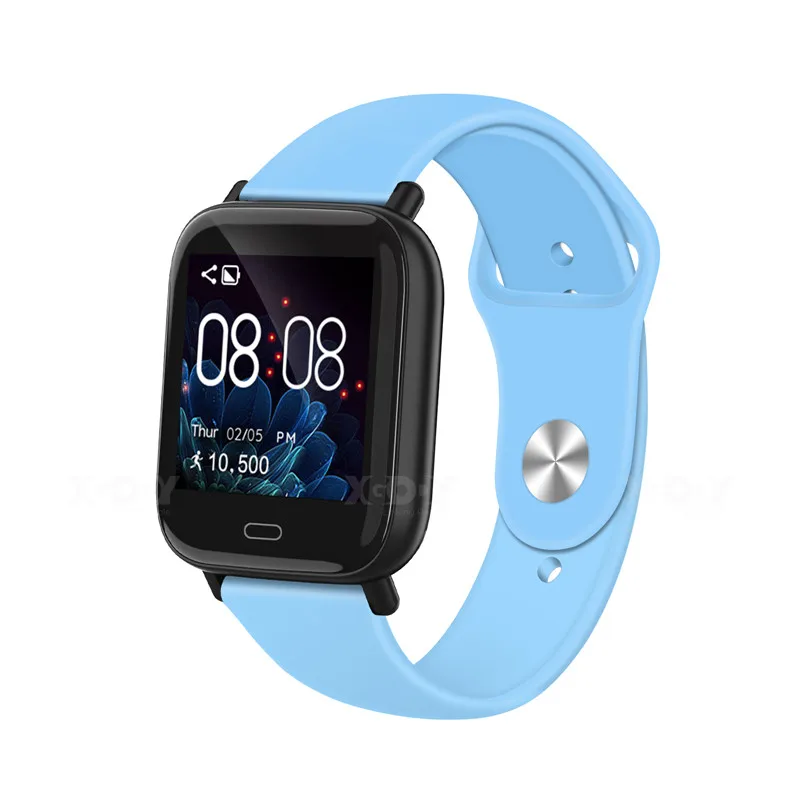 Light Blue XGODY G20 смарт-Браслет фитнес-браслет кровяное давление пульсометр сна Bluetooth спортивные водонепроницаемые умные часы Smartband - Цвет: Light Blue