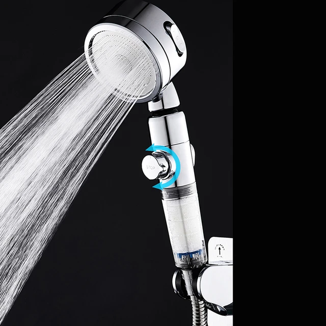 ZENBEFE New 160 Holes Water Saving Shower Head High Pressure Shower Heads  Ionic Premium Chlorine Filter Filter Shower Head