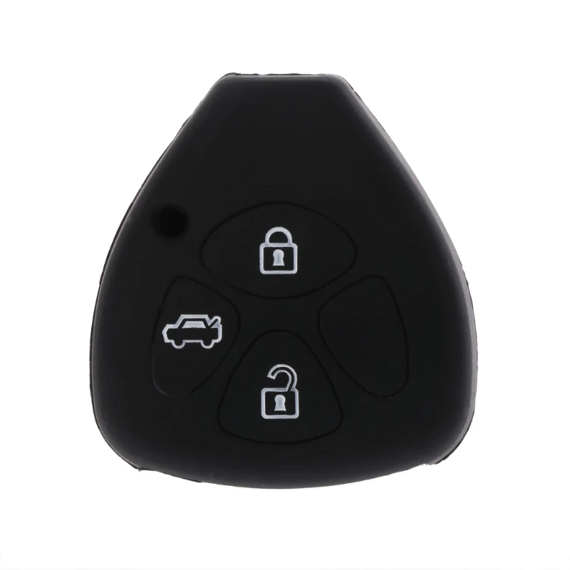 

3 Button Silicone Remote Key Cover Fob Case For Toyota Avensis Rav4 Scion