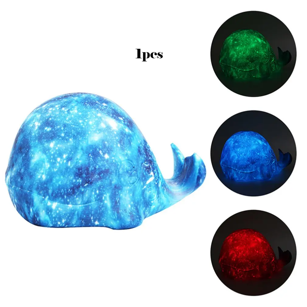 Whale Starry Lights Smart Home Creative Products 3d Printing Lunar Lights Charging Night Light New Exotic Table Lamp