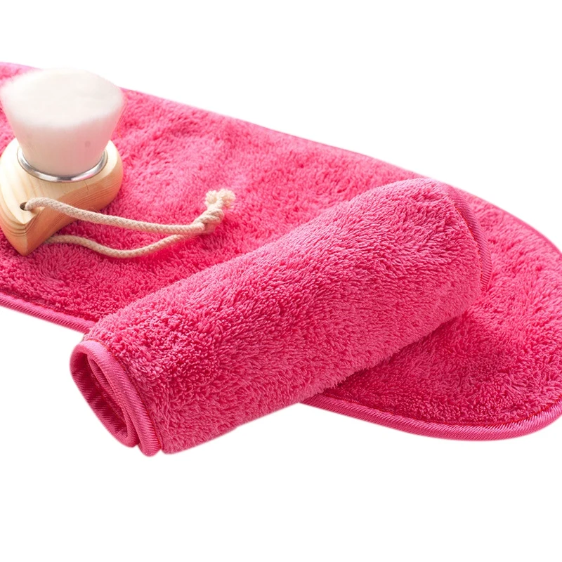 Natural Antibacterial Protection Makeup Remover Cleansing Beauty Wash Tools Reusable Microfiber Facial Cloth Face Towel |