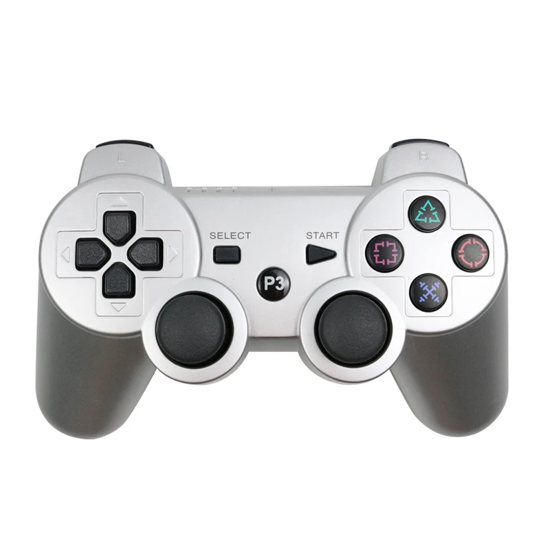 Для SONY PS3 контроллер Bluetooth беспроводной геймпад для Play Station 3 джойстик консоль для Dualshock 3 SIXAXIS контроллер для ПК - Цвет: Silver