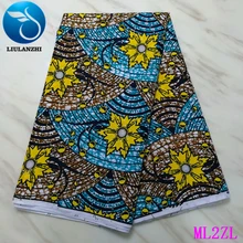 Воск liulanzhi африканские ткани настоящий воск Анкара ткань с камнями 6 ярдов хлопок воск ткань ML2ZL34-ML2ZL64