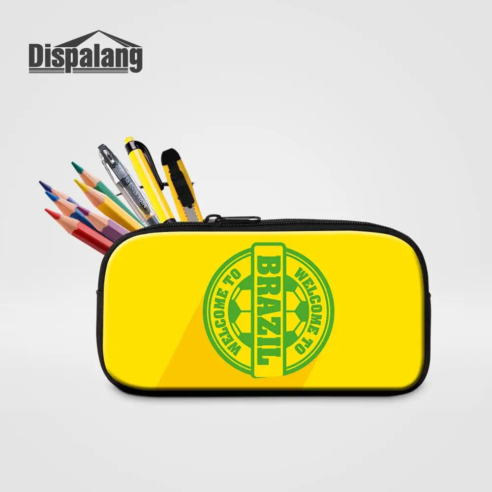 Pencil Case18 Крутой чехол-карандаш для мальчиков для бразильских фанатов бразильский индивидуальный дизайн косметички для женщин мини-пенал на молнии для студенческих канцелярских принадлежностей - Цвет: Pencil Case18
