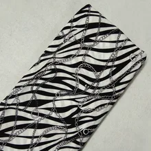 Однометровая Классическая черно-белая полосатая вискозная ткань в черно-белую полоску, Лоскутная Мягкая гладкая ткань для рубашек, детских платьев