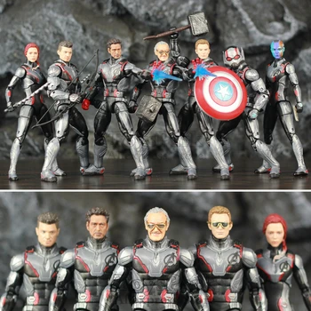 

Marvel Legends Avengers 4 Endgame Quantum Suit Team 6" Action Figure StanLey Tony Stark Captain America Nebula Thor Ant Man Toy
