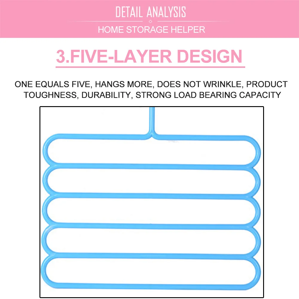 5 слоев s вешалка для брюк для хранения брюк сушилка для одежды Многофункциональная вешалка для полотенец гардероб несколько слоев Галстуки шарфы Rac