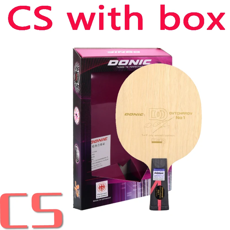 CS with box Donic OVTCHAROV NO 1 ракетка для настольного тенниса ракетка для пинг понга летучая мышь - Цвет: CS with box