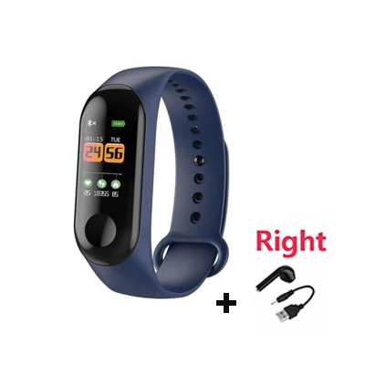 Смарт-часы с Bluetooth M3, пульсометр, кровяный монитор, умные часы, фитнес-трекер, для детей, мужчин, умный Браслет, android, iOS, умные часы - Цвет: 10