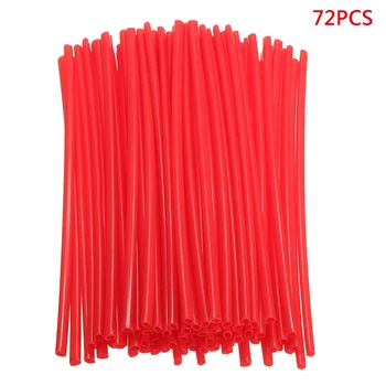 

72X Motorcycle Spoke Skins Covers Wraps Wheel Pipe Guard Dirt Bike Motorbike
