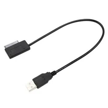 

Laptop Sata Cable SATA To USB Adapter 6P + 7P SATA To USB2.0 Cd-rom Cable 13-Pin Adapter Box Durable
