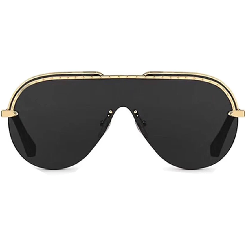 Металлическая плоская верхняя огромная оправа пилота Солнцезащитные очки женские брендовые дизайнерские роскошные солнцезащитные очки Женские винтажные тени для вождения Oculos De So