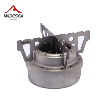 

Widesea Titanium Camping Alcohol Stove Outdoor Liquid Spirit Burner Rack Combo set Cross stand