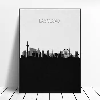 

Las Vegas Skyline Nevada Art Canvas Poster Print Home Decor Painting No Frame