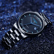 

Carnival New Fashion Black MIYOTA Mechanical Watch Men's Stainless Steel Strap Waterproof Automatic Watches Zegarek Męski 5668