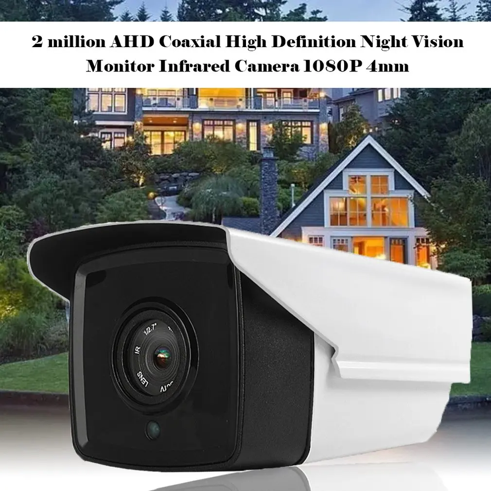 

Surveillance Camera Outdoor Waterproof 2 Million AHD Coaxial HD Night Vision Monitor Infrared 1080P Camera
