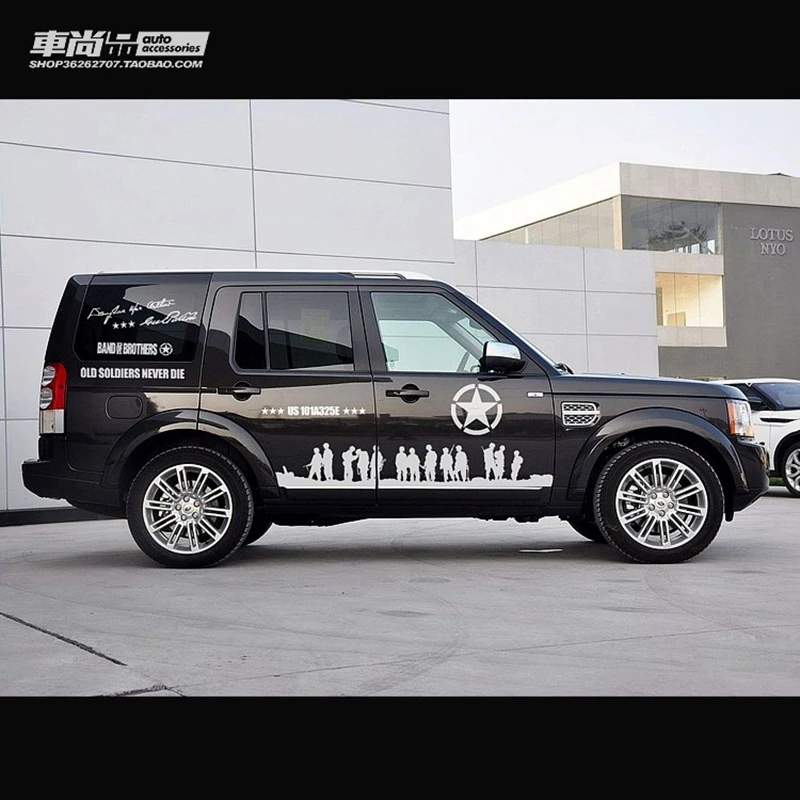 1 комплект автомобильная виниловая отражающая наклейка Noizzy для Jeep Wrangler