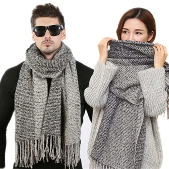 

Men Fashion Scarves Women Winter Knitted Scarf Couple's High Quality Thick Warm Long Scarf