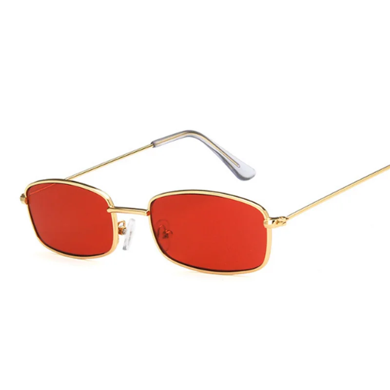 Classic Vintage Rectangle Sunglasses Woman Retro Shades Candy Colors Mirror Sun Glasses Female Square Driver Oculos De Sol
