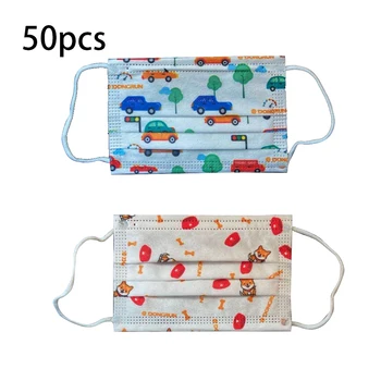 

5pcs/lot Kids Children's Disposable Mask 3 Layer Anti-Virus Meltblown Filter Flu Hygiene Dust Protective Face Mask Earloopry