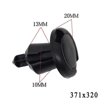 

Auto Fastener clips Bumper Nylon Retainer Plastic Push pins Type Black