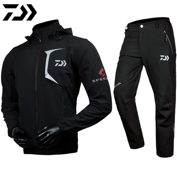 

2021 New Fishing Clothes Jackets Pants Coat Suit Hooded Sunscreen Jacket Parka Waterproof Breathable Windproof Fishing Clothing