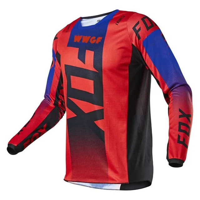 2021 customize team moto mtb motocross jersey Enduro Maillot Hombre DH BMX MX  Cycling Downhill jersey Red