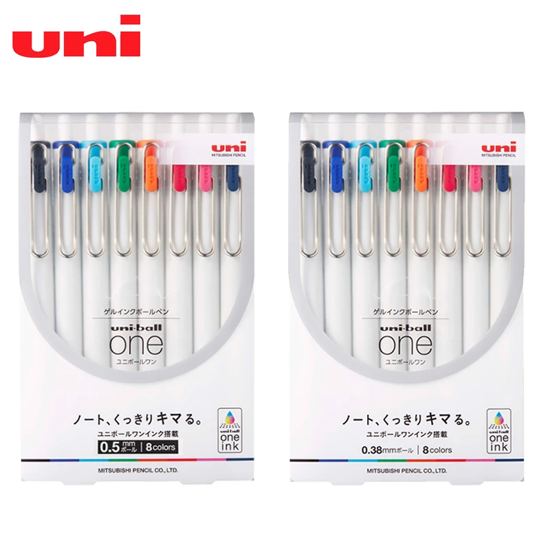 8 Colorsuni Press Gel Pen Uniball One New Product Black Technology Umn