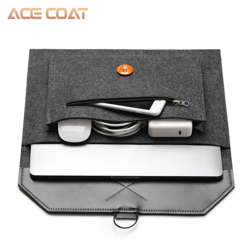 Чехол для ноутбука ACECOAT с ручками и карманами для MacBook Air/Pro 15,4 retina 13,3 дюймов/клатч для ноутбука
