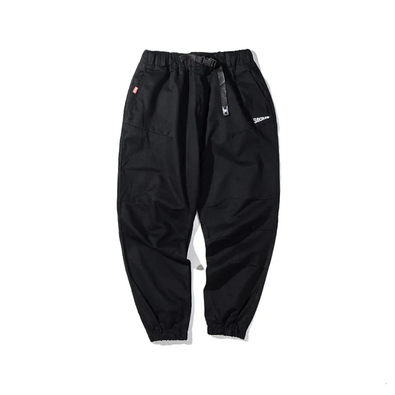 Модные уличные мужские джинсы повседневные для отдыха Jogger брюки, расцветка черная и хаки винтажные классические брюки карго мужские хип хоп джинсы Homme