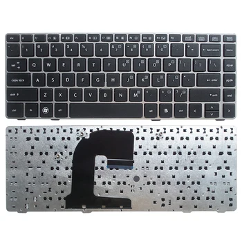 

New US Keyboard Laptop for HP for EliteBook 8460P 8460W 6460B 6460 8470 8470B 8470P 8470 6470 without Point silver frame