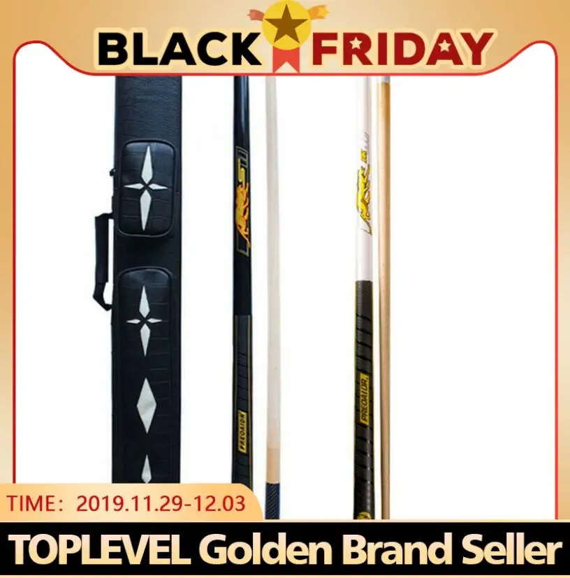 

New BK3 Billiard Pool Cue Stick 12.75mm 11.5mm Tip Black White Color S2 Break Cue Punch Jump Cue with Pool Cue Case Set China