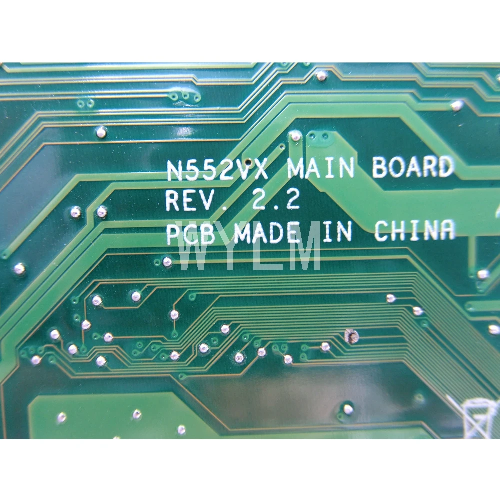 N552VX с i5-6300HQ Процессор GTX950M/2G Материнская плата Asus N552V N552VX N552VW Материнская плата ноутбука REV2.2 90NB09P0-R00050 Тесты ОК