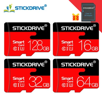 

100% Real Capacity Flash Memory Card Micro SD Card 8GB 16GB 32GB 64GB 128GB U1 U3 TF Card For Smart Phone Tablet gift adapter