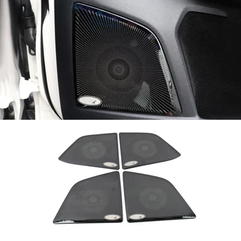 

For Ford Focus 2018 2019 Car Styling Door Gate Loudspeaker Sound Chrome Speaker Cover Trim Frame Sticker Interior Accessories