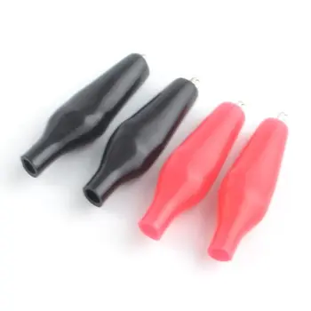 

10Pcs/lots 28MM small Insulation Boot Metal Alligator Clip ElectricTest Probe A0NE
