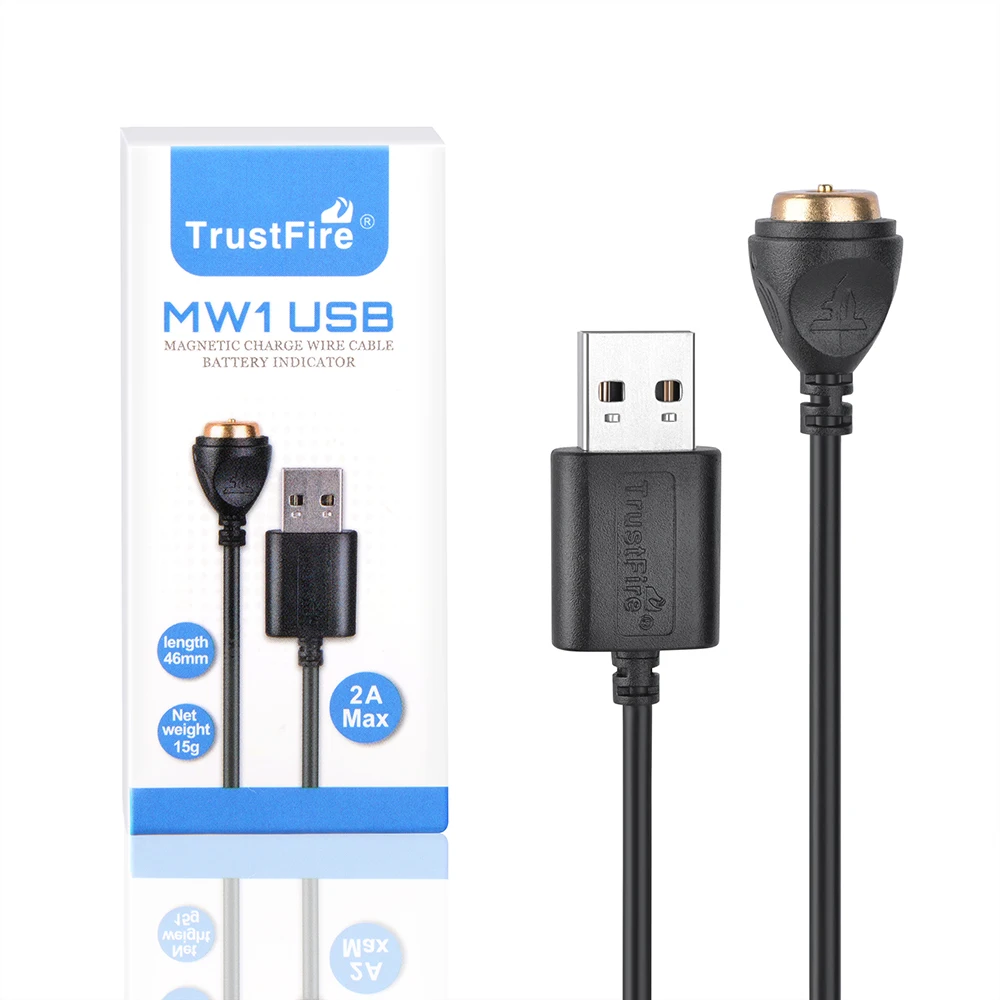 Trustfire MW1 Smart Magnetic Charging Cable for Trustfire MC1 MC12 MC18 MC3 MC5 Flashlight and E18R E30R HM65R solar spotlight cable led strip cable splitter connectors cable