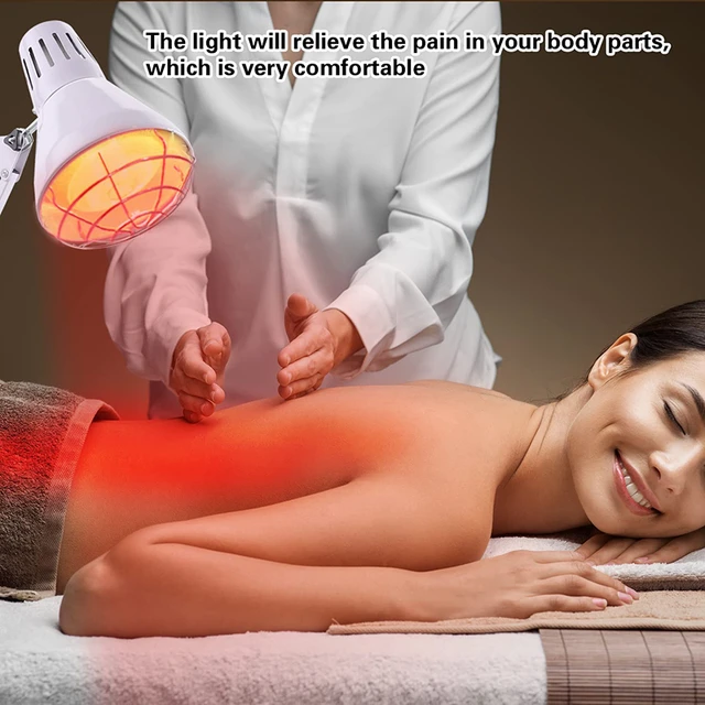 Lámpara infrarroja eléctrica para masaje, lámpara de calor de terapia  infrarroja para el cuidado de la salud, alivio del dolor, 275W