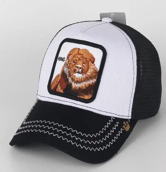 New Baseball Cap Animal EmbroideryAnime Cute Embroidery Summer Mesh Men's Ms. Outdoor Sunshade Truck Driver hats FITS Goorin² - Цвет: 10