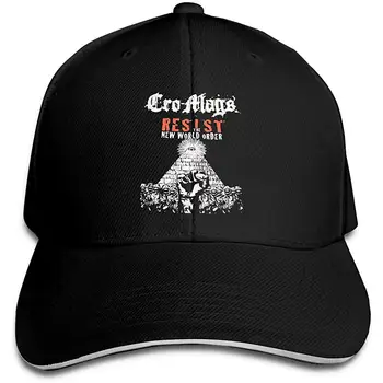 

Cro Mags Unisex Adjustable Sandwich Cap Baseball Cap Classic Hip Hop Flat Hat