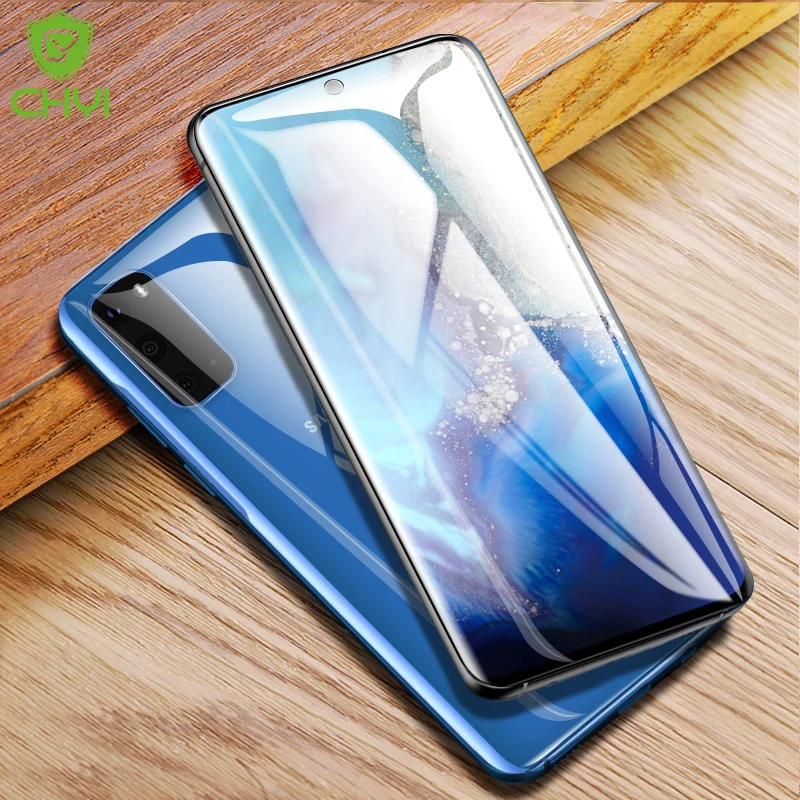CHYI 3D Curved Film For Samsung galaxy S20 Ultra Screen Protector S20plus Full Cover nano With Installation Tools Not Glass | Мобильные