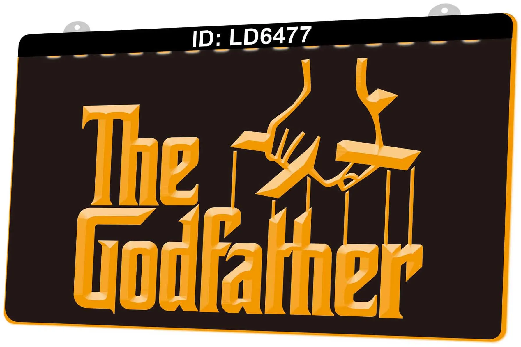 Ld6477 The Godfather 3d Engraving Led Light Sign Wholesale And Retail Aliexpress Home Garden