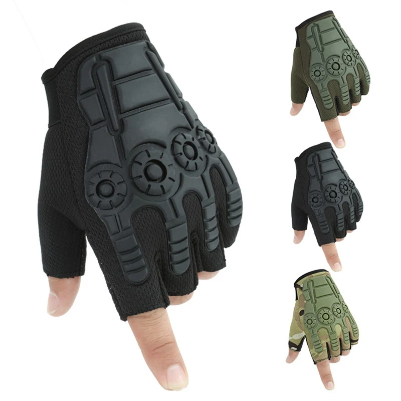 2020 Outdoor Tactical Fingerless Gloves Military Army Shooting Hunting Climbing Cycling Gym Riding Airsoft Half Finger Gloves